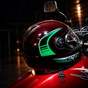 Glossy Maroon Premium Helmet